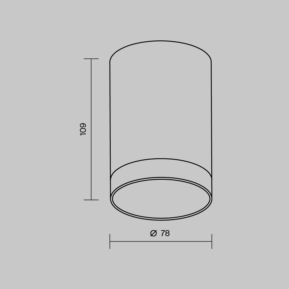 Уличный потолочный светильник Luxe O500CL-L10W3K