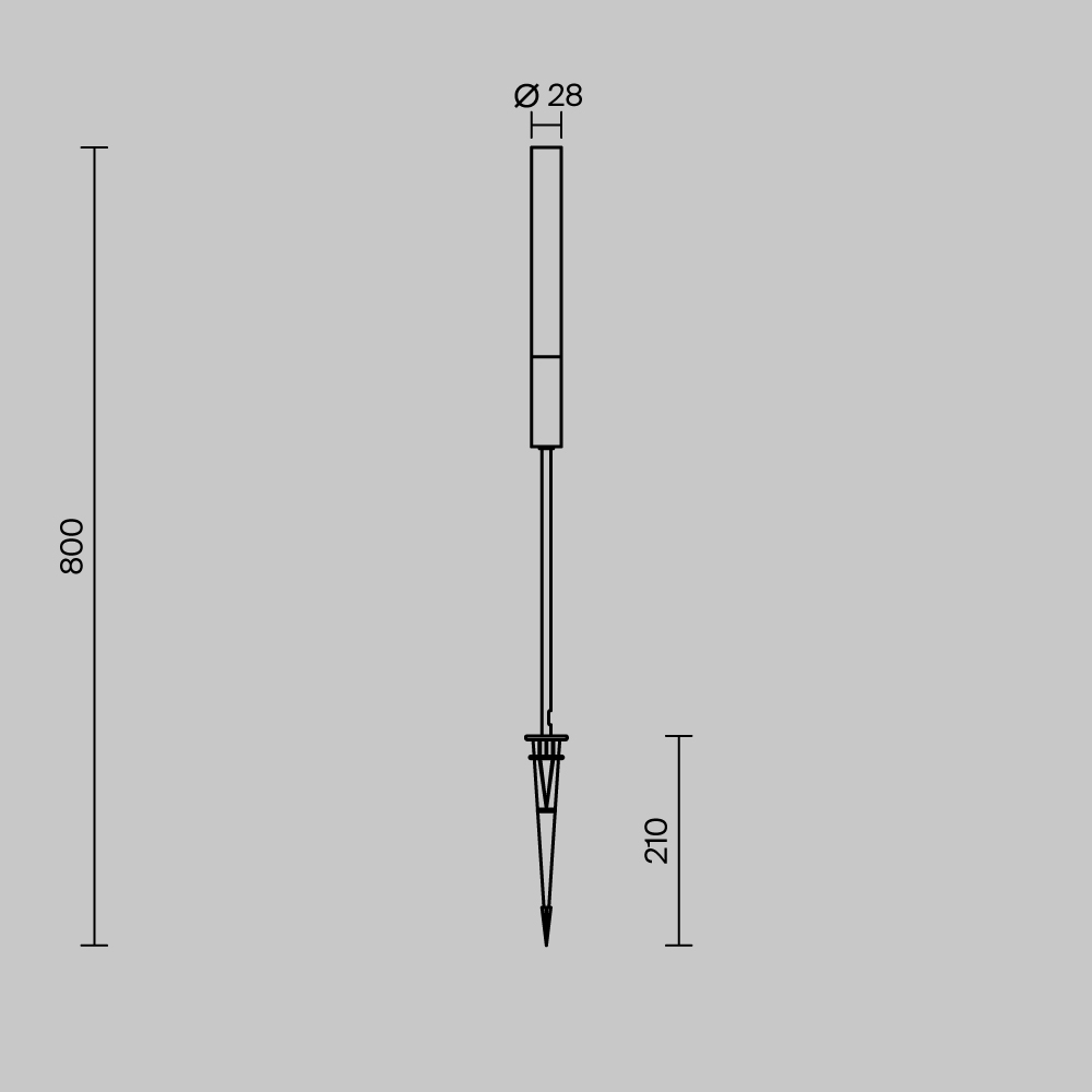 Ландшафтный светильник Flare O510FL-L3BS3K