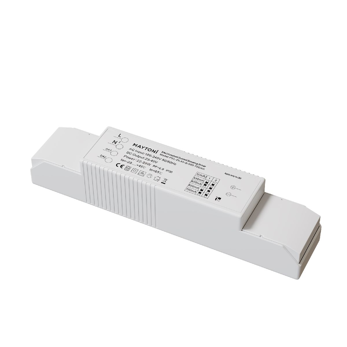 Блок питания 22-28Вт DC23-40В IP20 Dali PSL-DL40-S-550-700mA