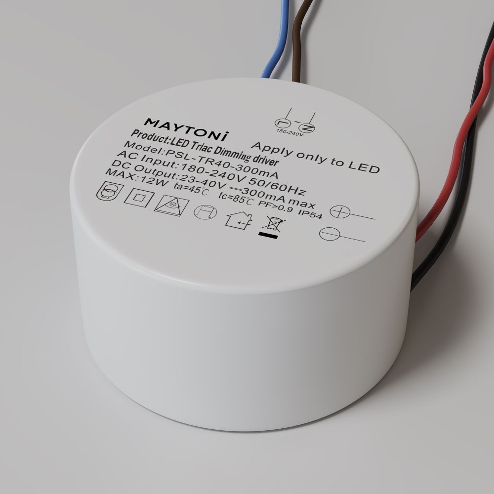 Блок питания 12Вт DC23-40В IP54 Triac PSL-TR40-300mA