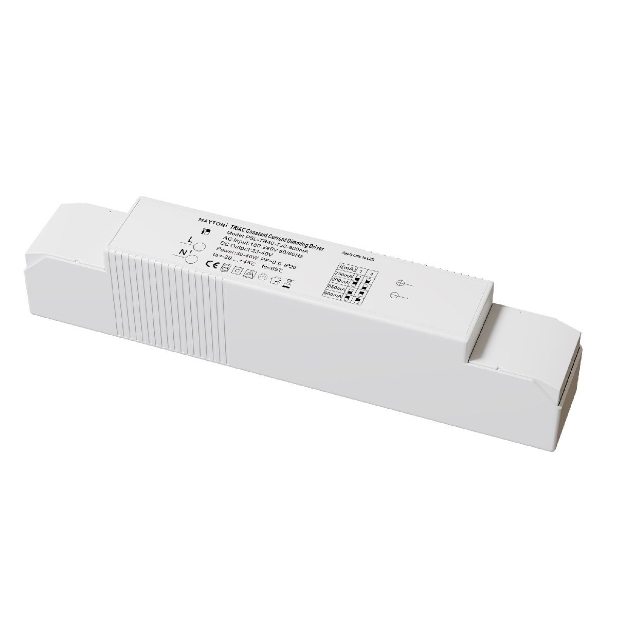 Блок питания 30-40Вт DC23-40В IP20 Triac PSL-TR40-750-900mA