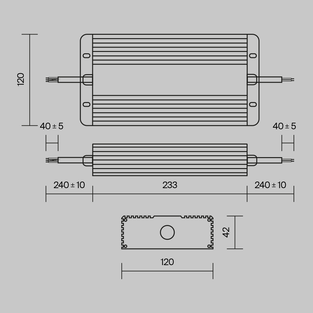 Блок питания Power Supply Magnetic PSL008-400W-48V-IP67