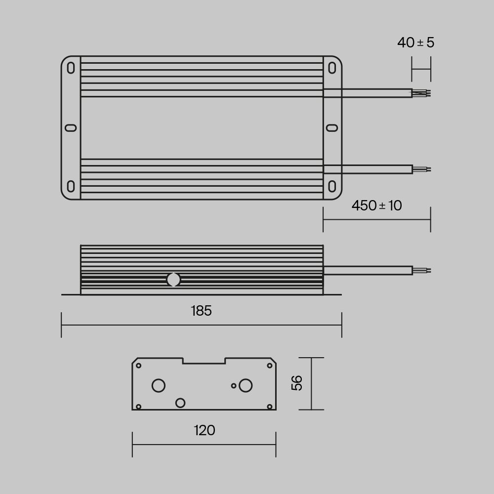Блок питания Power Supply Magnetic PSL008-480W-48V-IP67