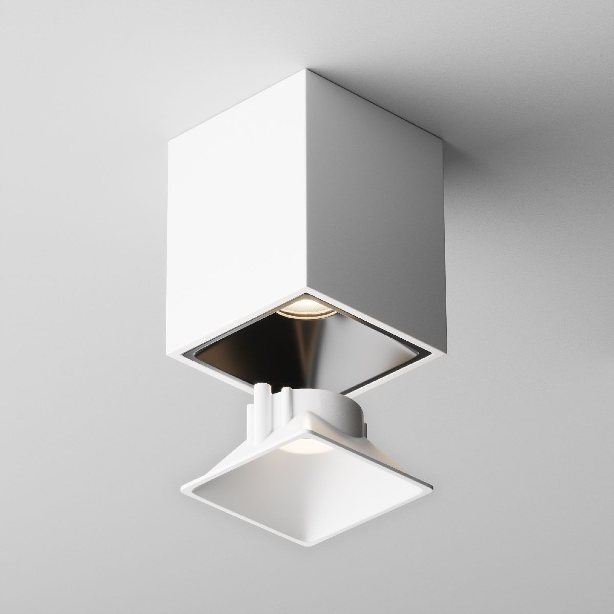 Декоративная рамка-отражатель для светильников серии Alfa LED Downlight Ring8-10W-SQ-W