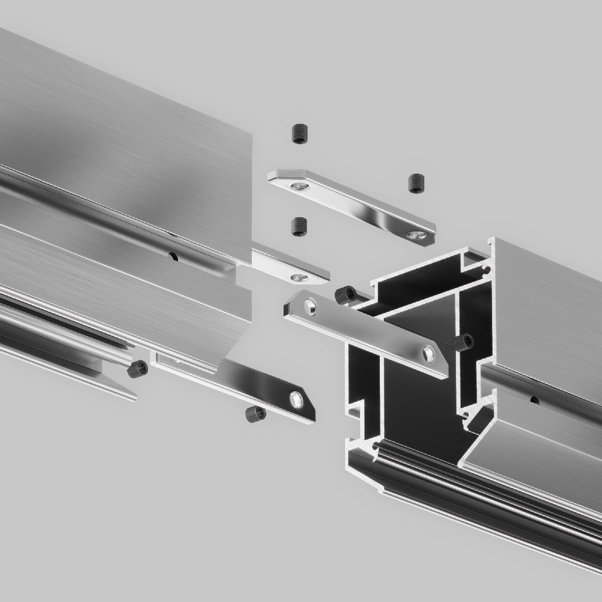 Комплектующие для встраиваемой трековой системы Accessories for tracks Exility TRA034C-MP-1