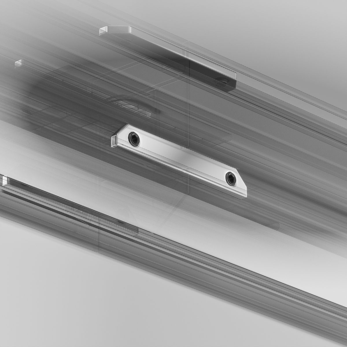 Комплектующие для встраиваемой трековой системы Accessories for tracks Exility TRA034C-MP-1