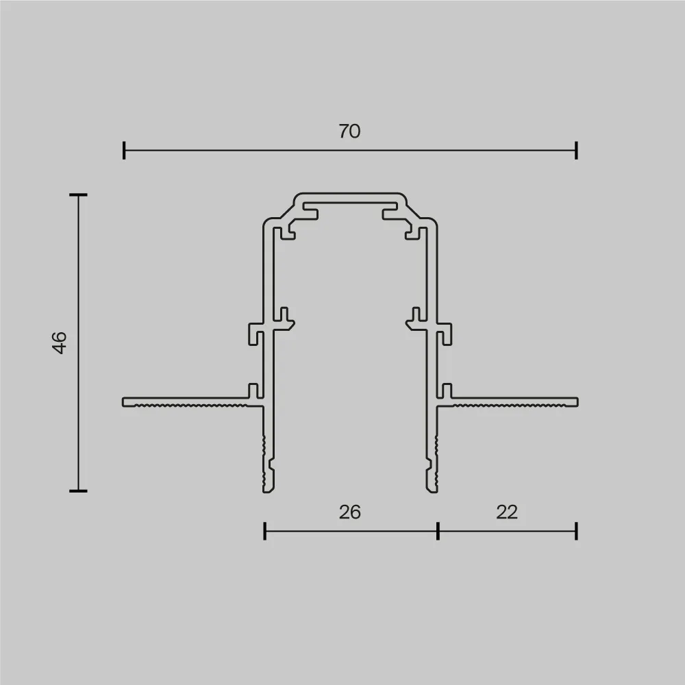 Шинопровод Magnetic track system Exility TRX034-421.12B