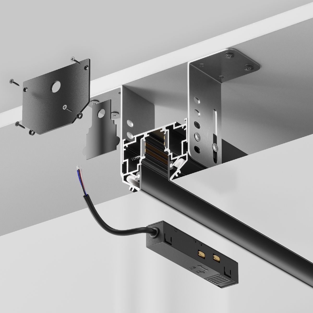 Магнитный встраиваемый шинопровод Busbar trunkings Exility TRX034-SCH-422B