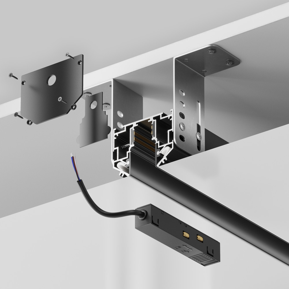 Магнитный встраиваемый шинопровод Busbar trunkings Exility TRX034-SCH-423B