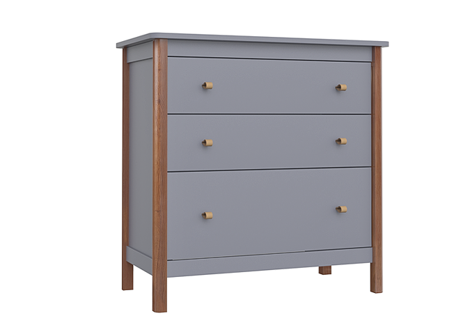 Комод Classic 3 ящика (серый)