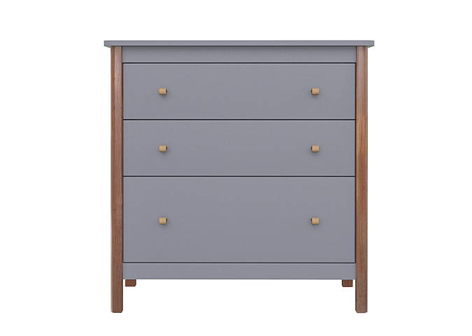 Комод Classic 3 ящика (серый)