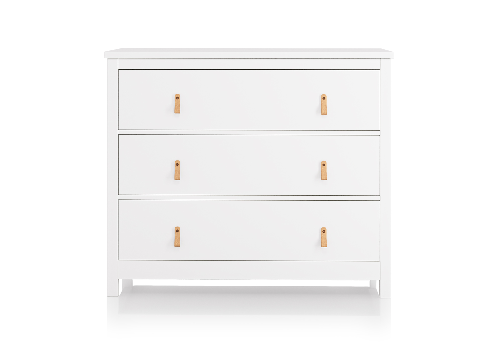 Комод Wood 3 ящика (белый)