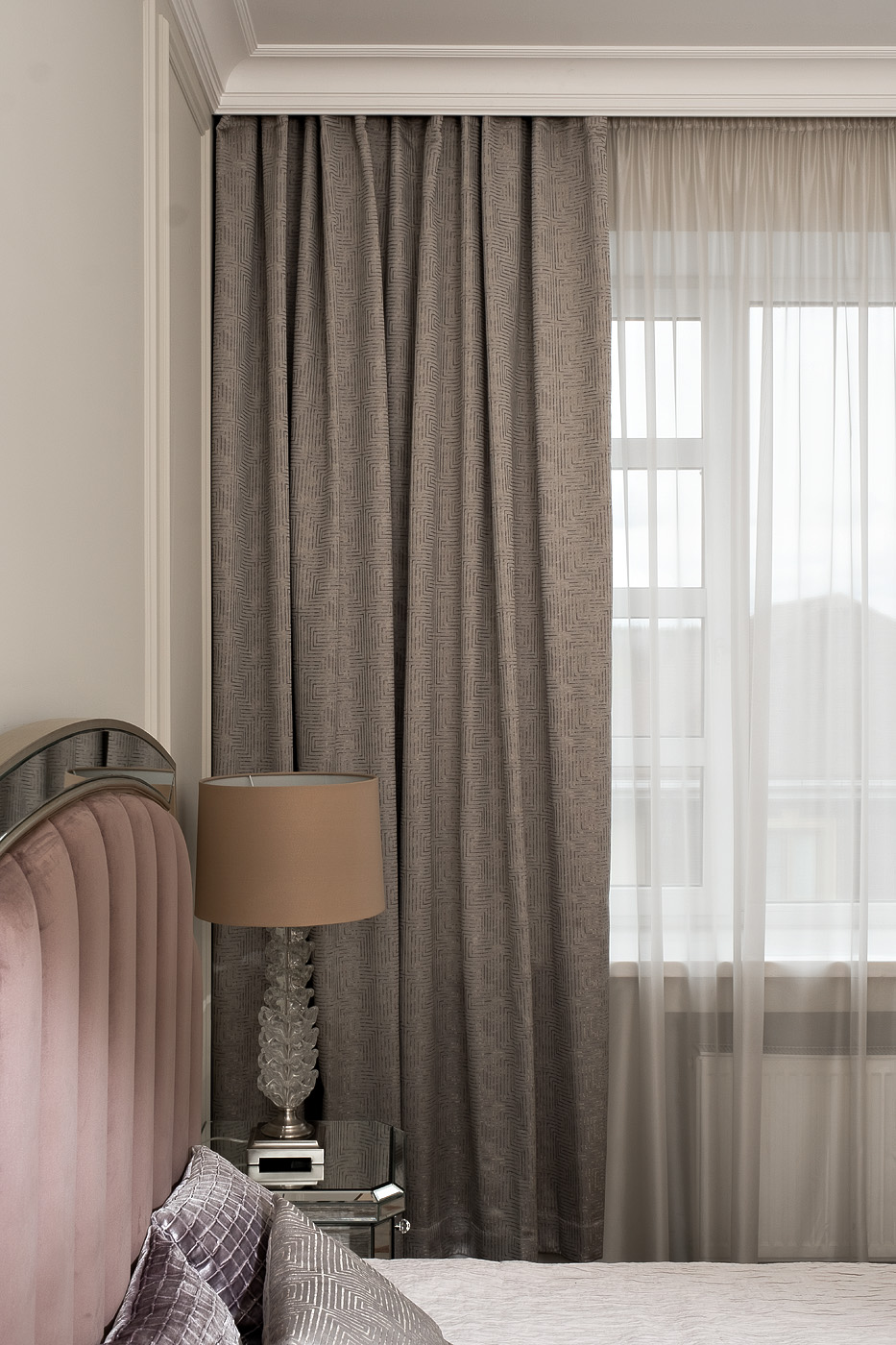 Портьера Глянец (Gloss) беж 275*260