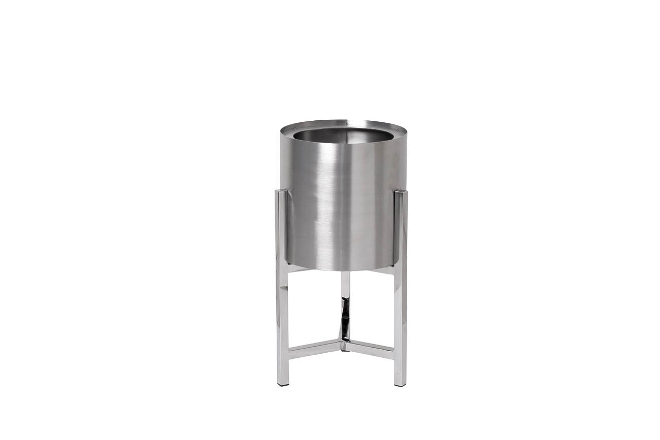Подставка под цветы серебро d25*50cм