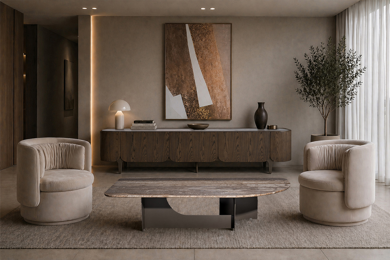 Тумба под телевизор Травертин (Travertine) 220*42*52,5см