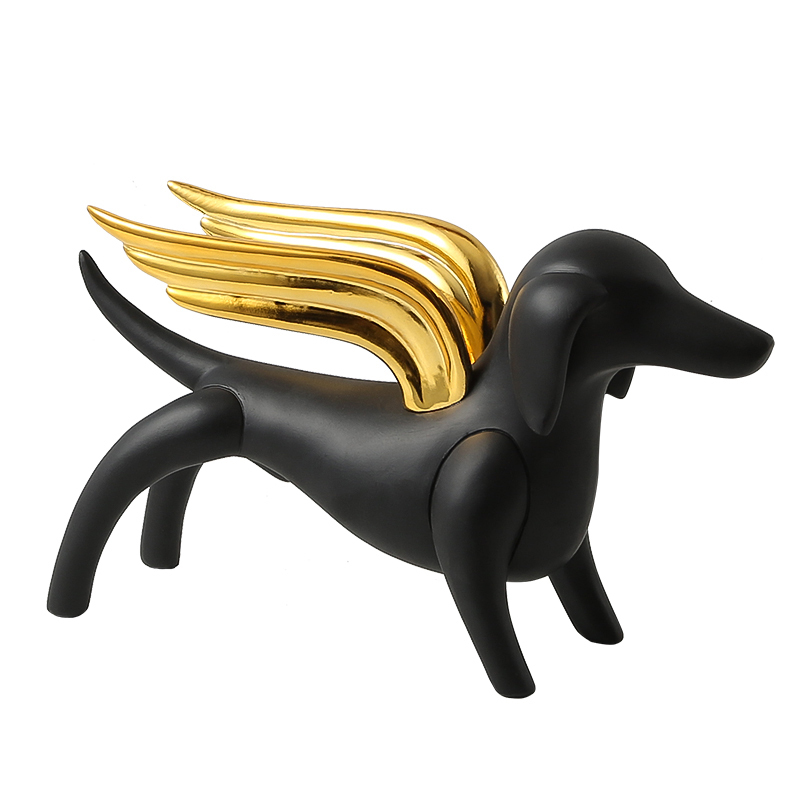 Статуэтка Angel dog black