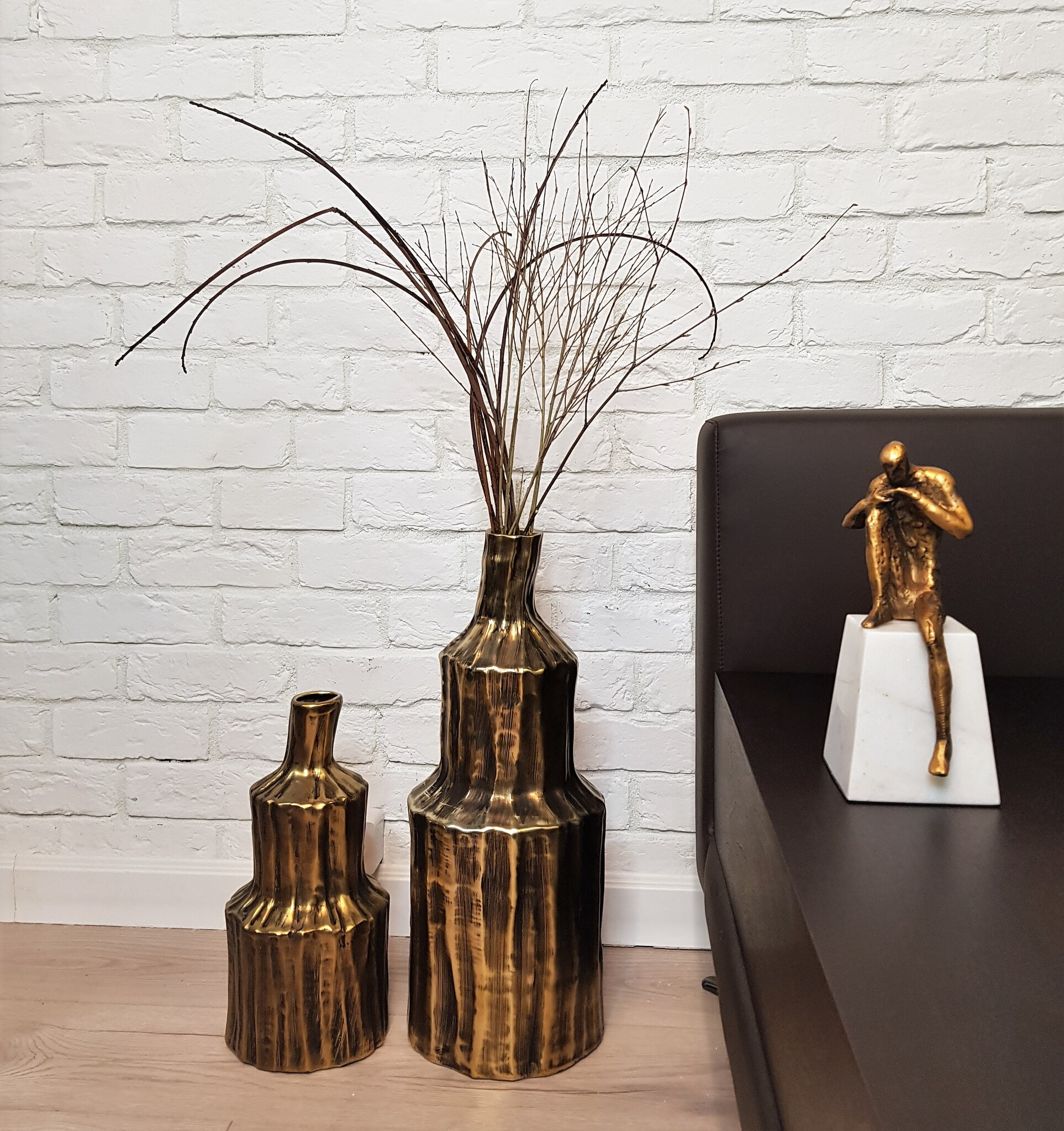 Ваза Brown Tree grain bottle