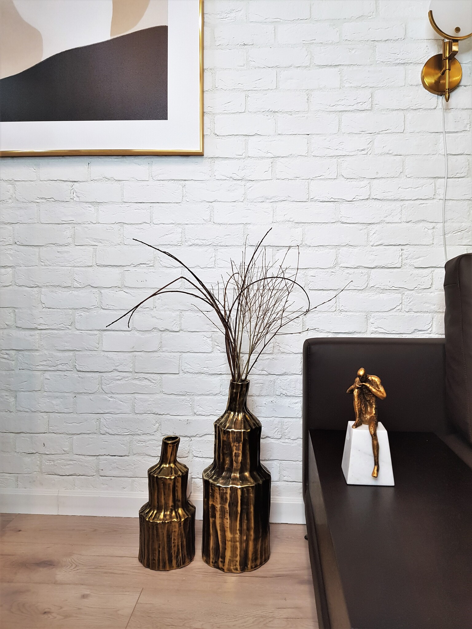 Ваза Brown Tree grain bottle