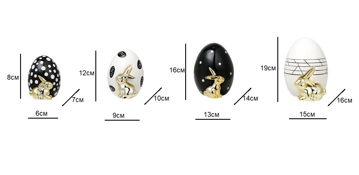 Фигурка Easter Rabbit Egg black