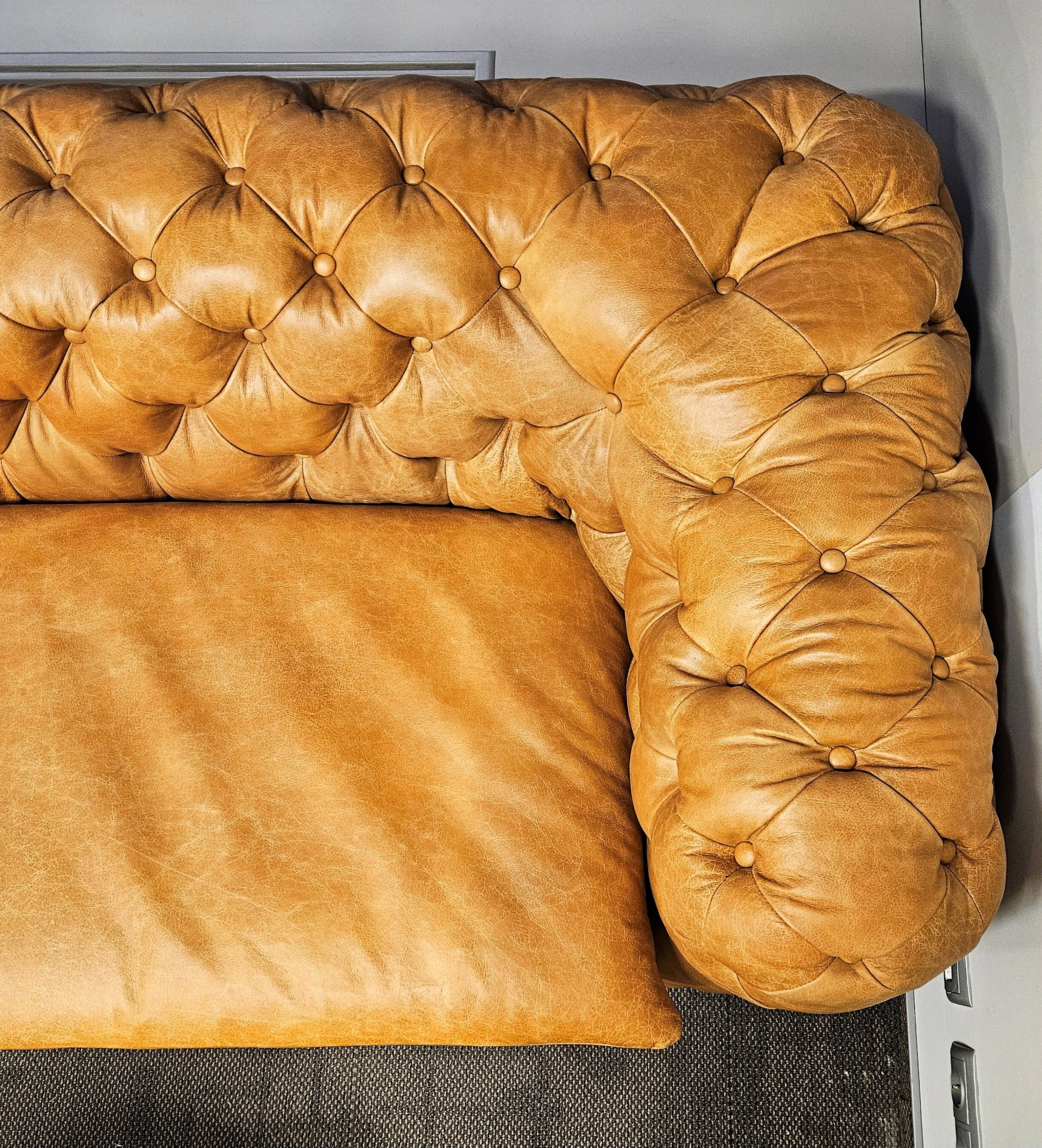 Диван Chesterfield Baroque Vintage Leather 3 Seater
