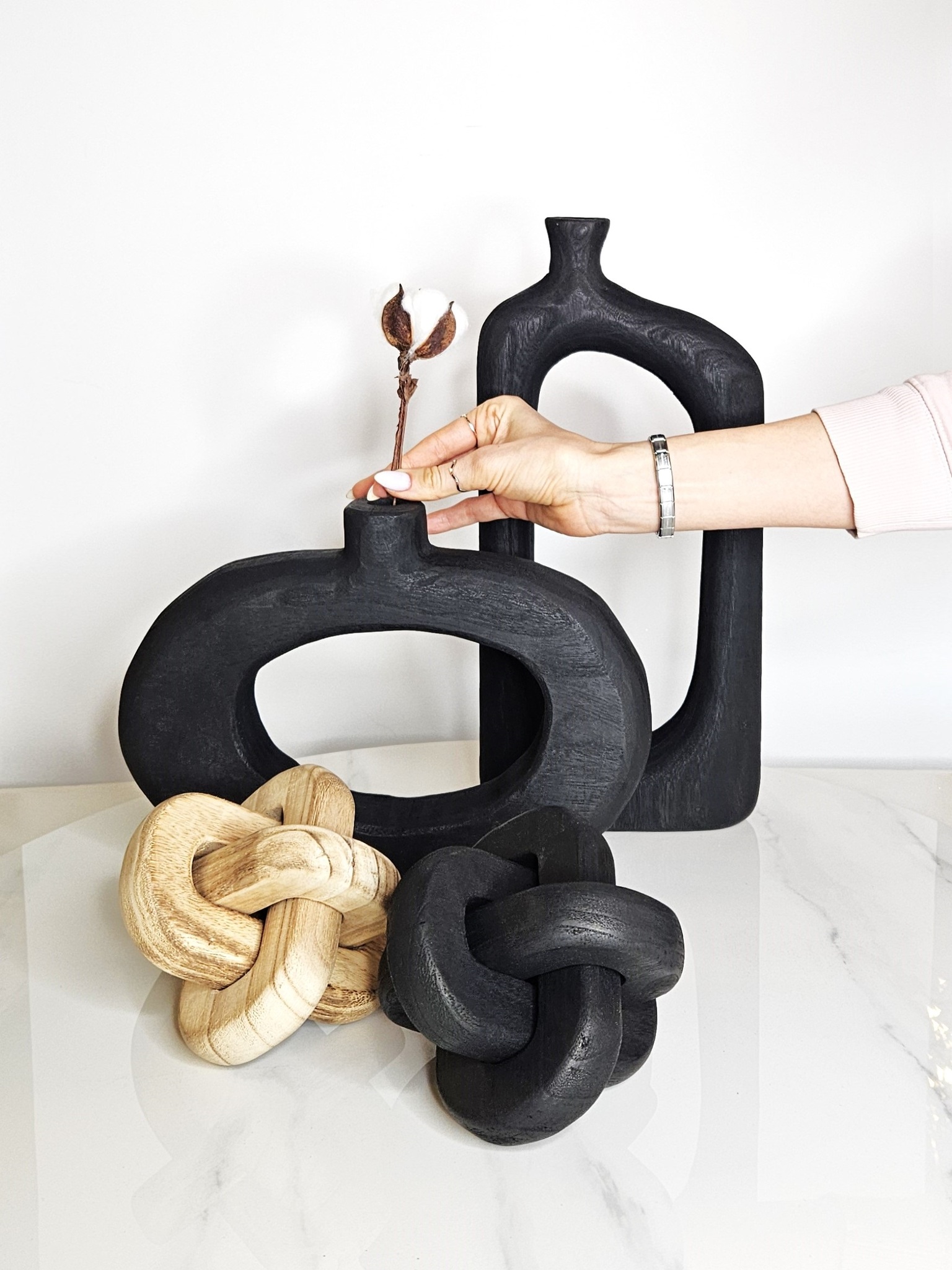 Ваза Square wooden vase