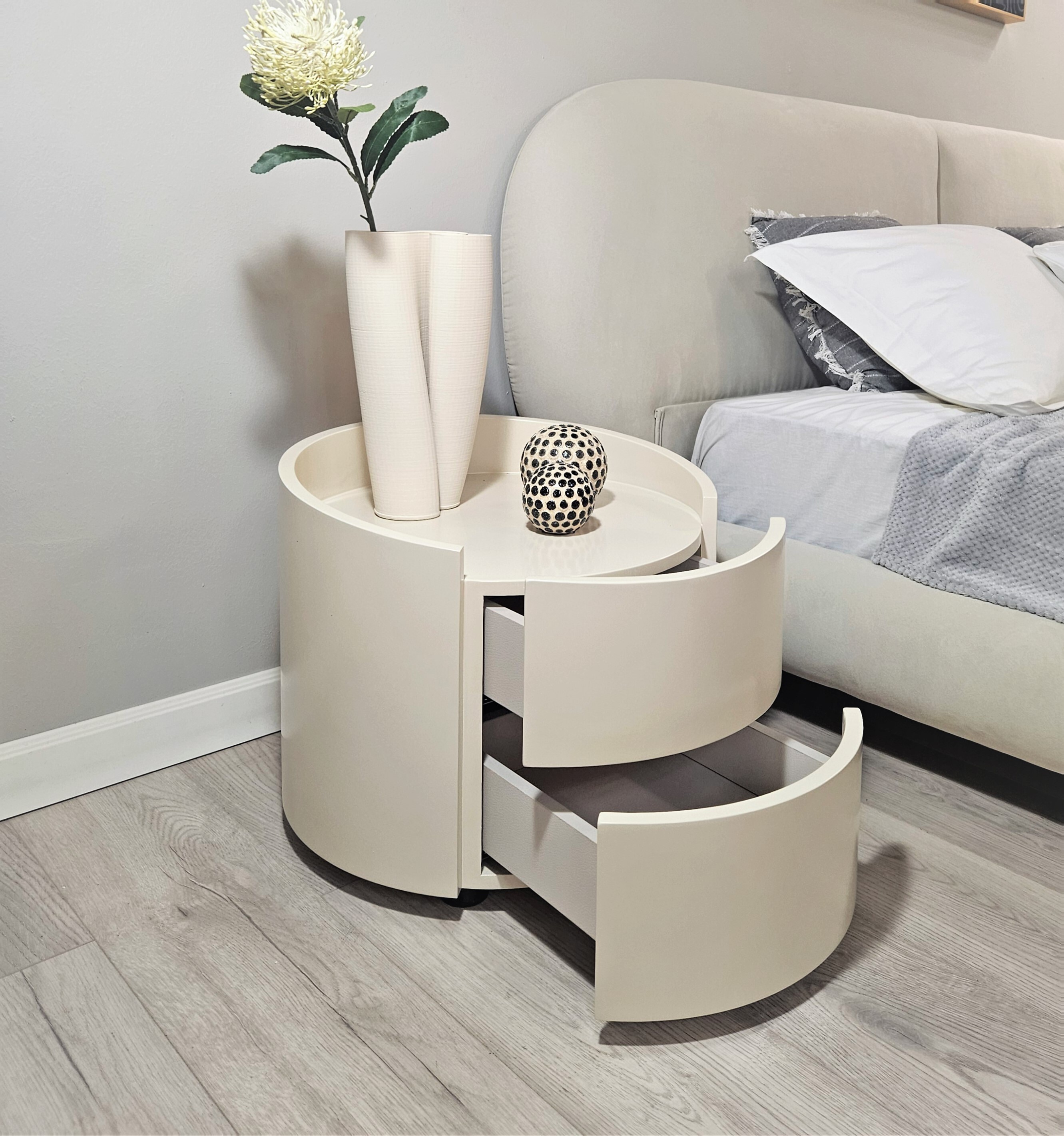 Тумба прикроватная MITCHELL Oyster White