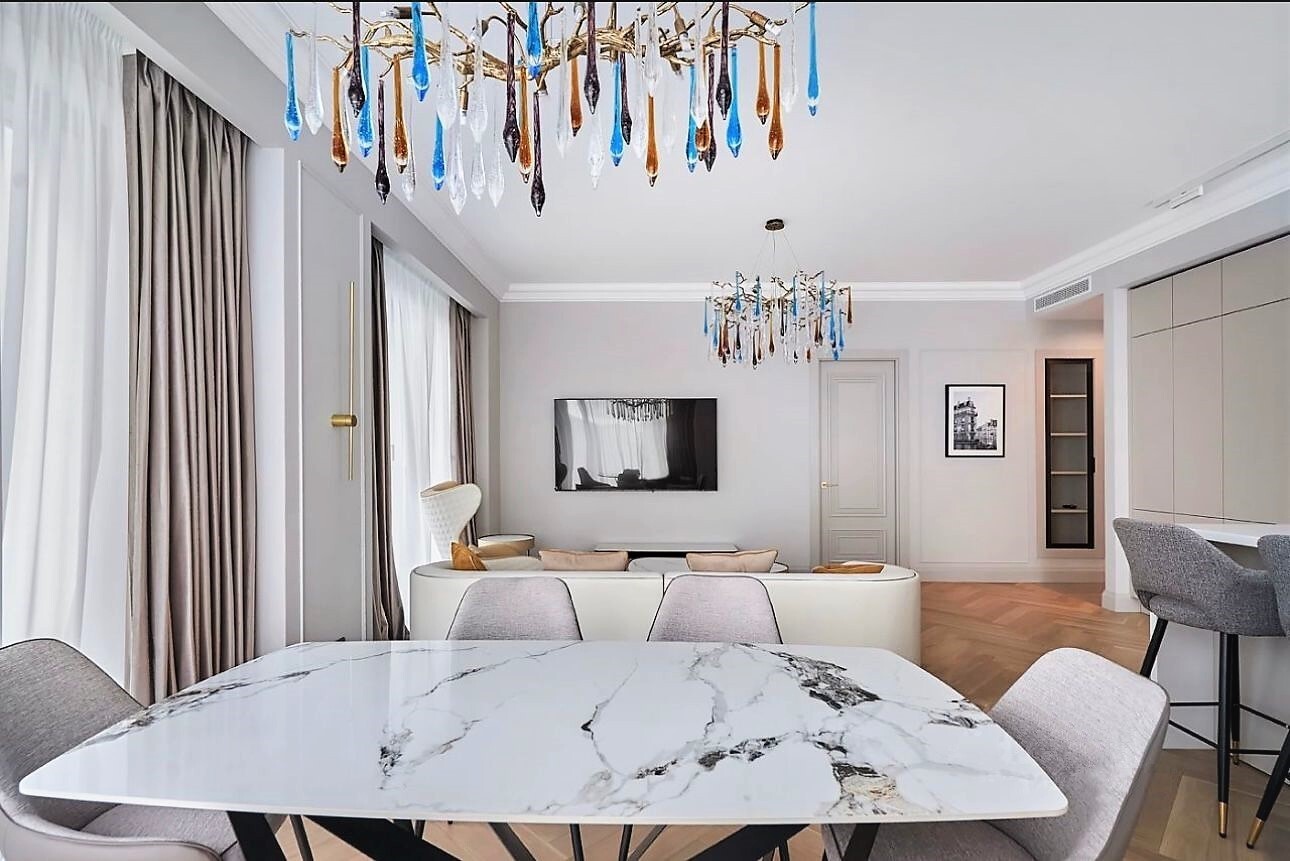 Стол обеденный Scorpio Marble B5809