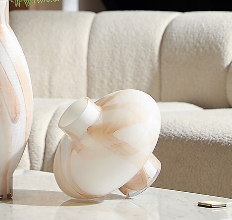 Ваза Grinding Line White Vase B