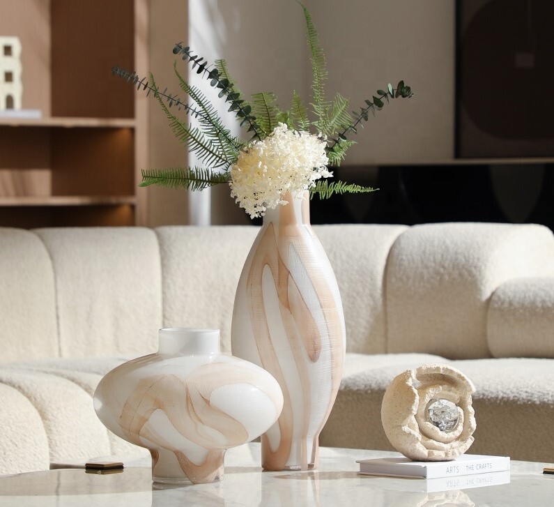 Ваза Grinding Line White Vase B