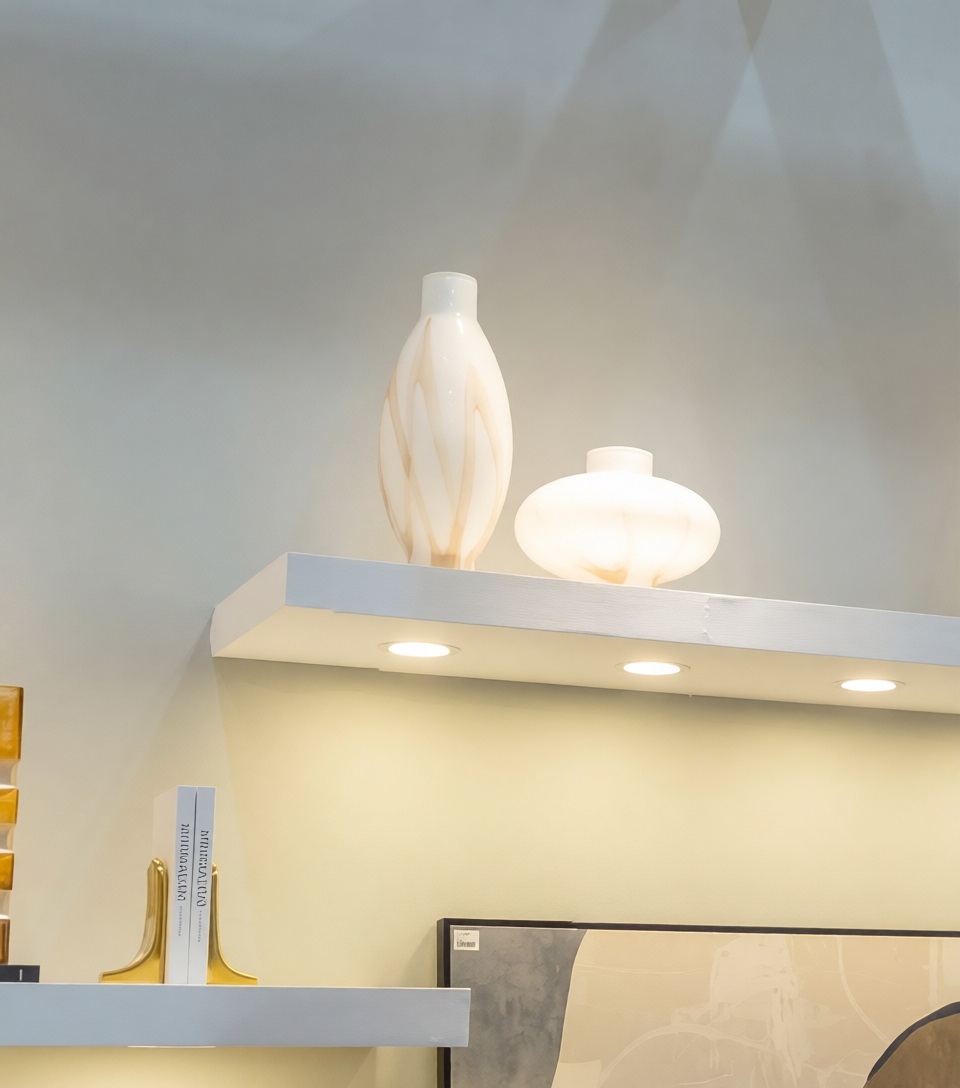 Ваза Grinding Line White Vase B