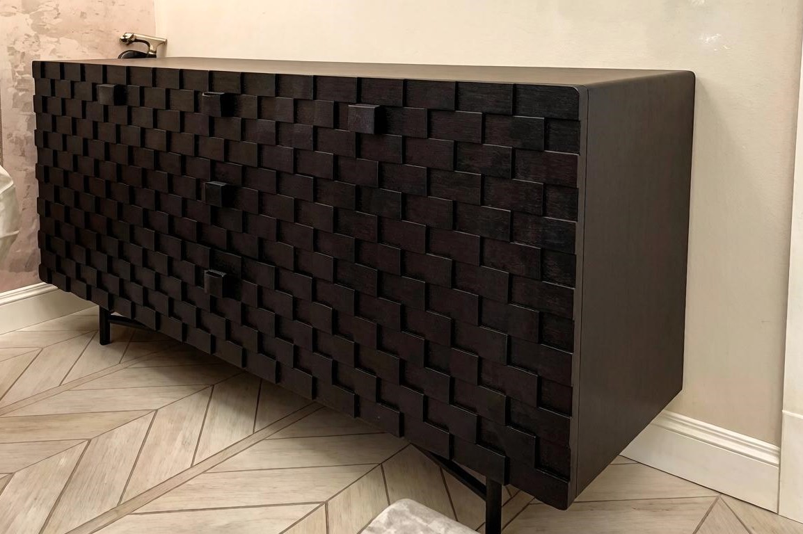 Дизайнерский комод Noir-Grid RI134