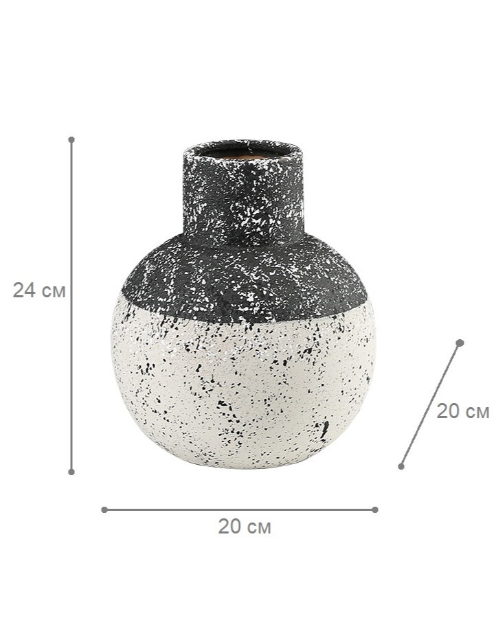Ваза Black and white vase