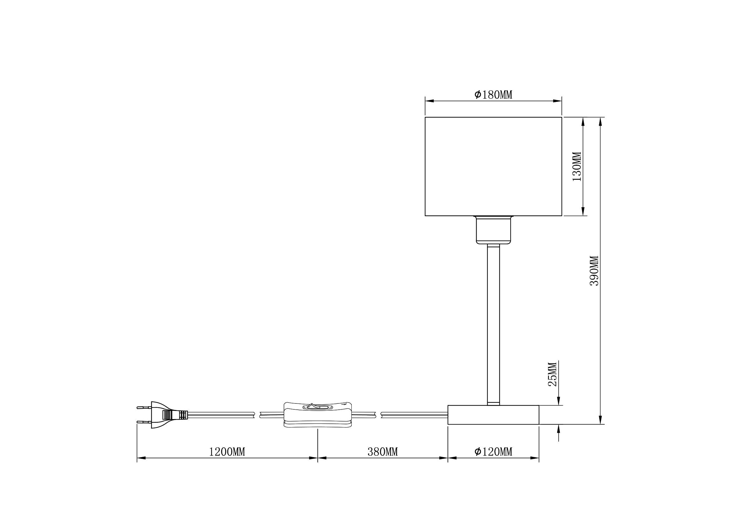 Настольная лампа V2732-1T Room