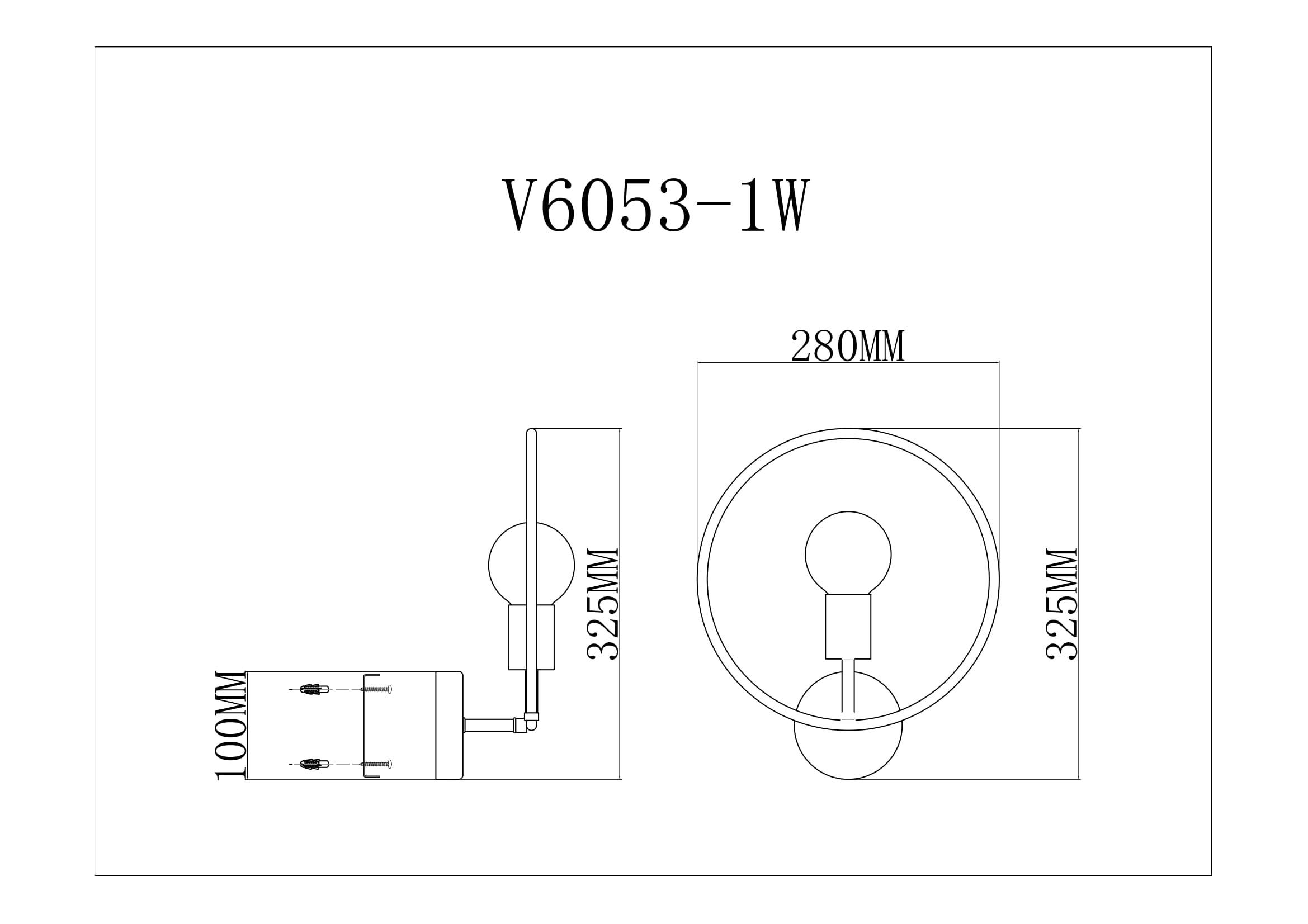Настенный светильник V6053-1W Sachara
