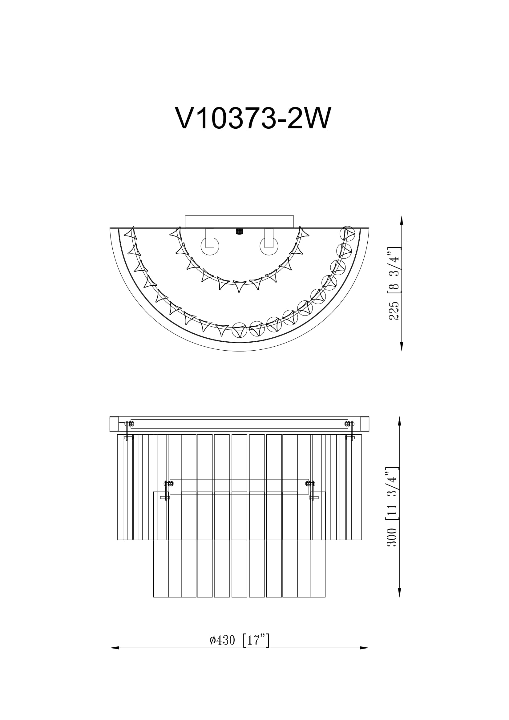 Светильник настенный V10373-2W Avista