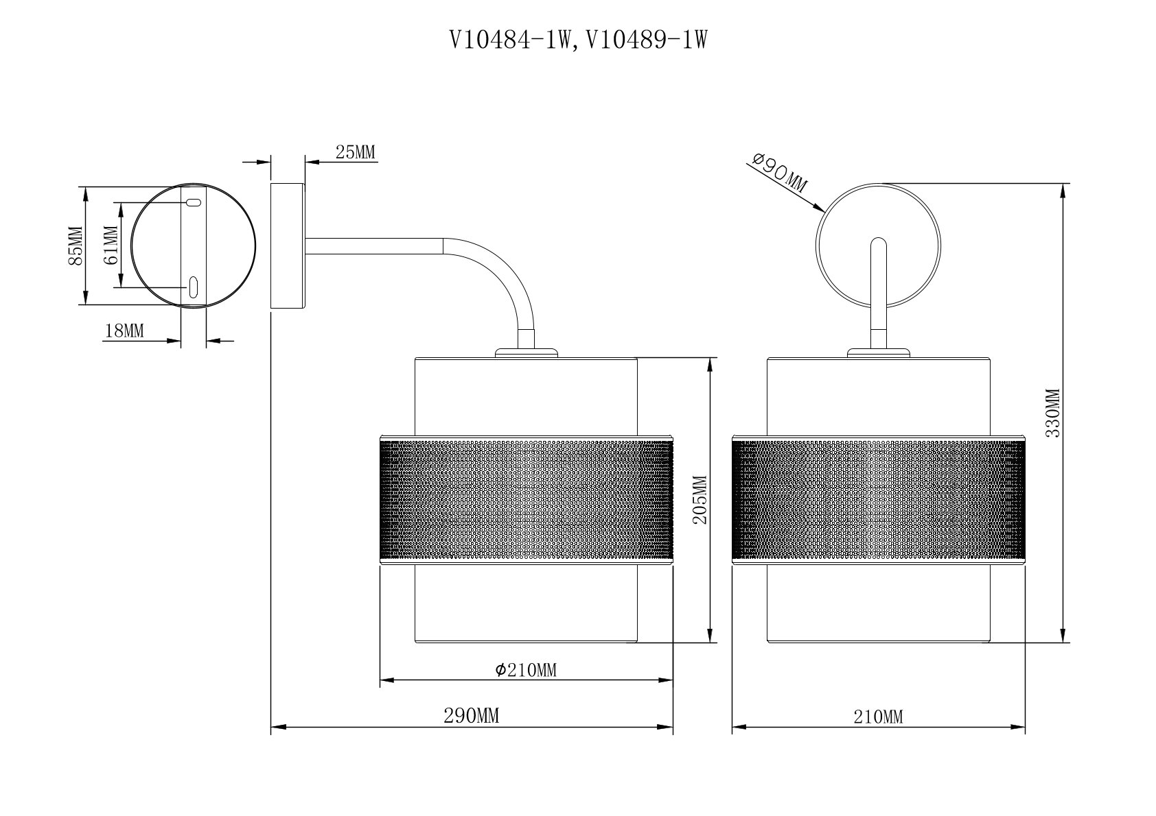 Бра V10489-1W Gela