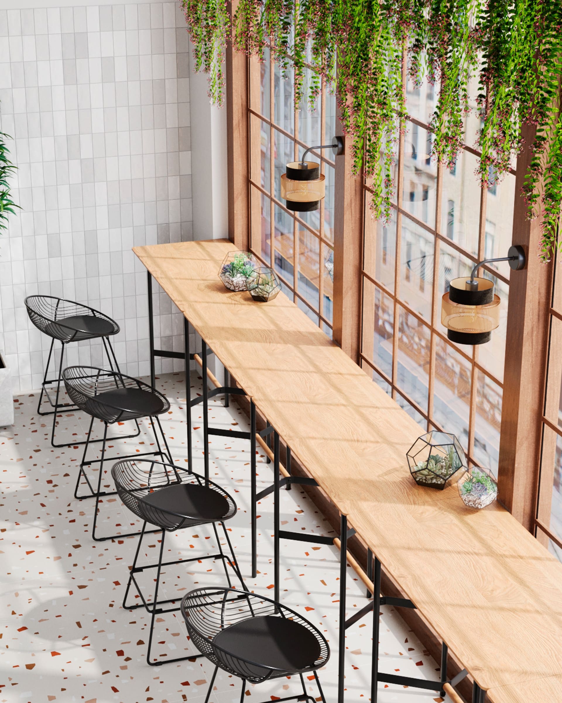 Стол барный Knobb 120*60 светлое дерево