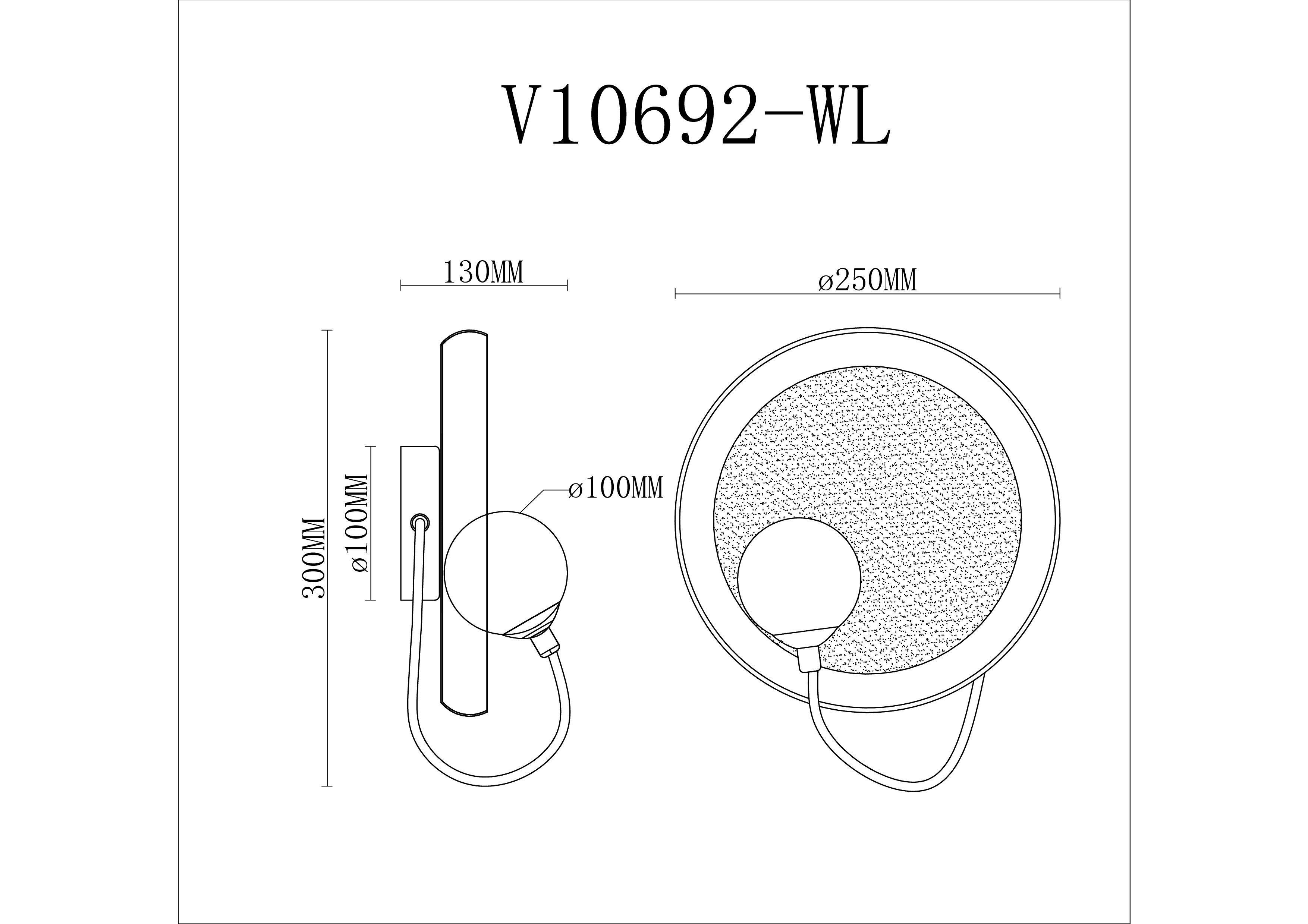 Светильник настенный V10692-WL Cosmi