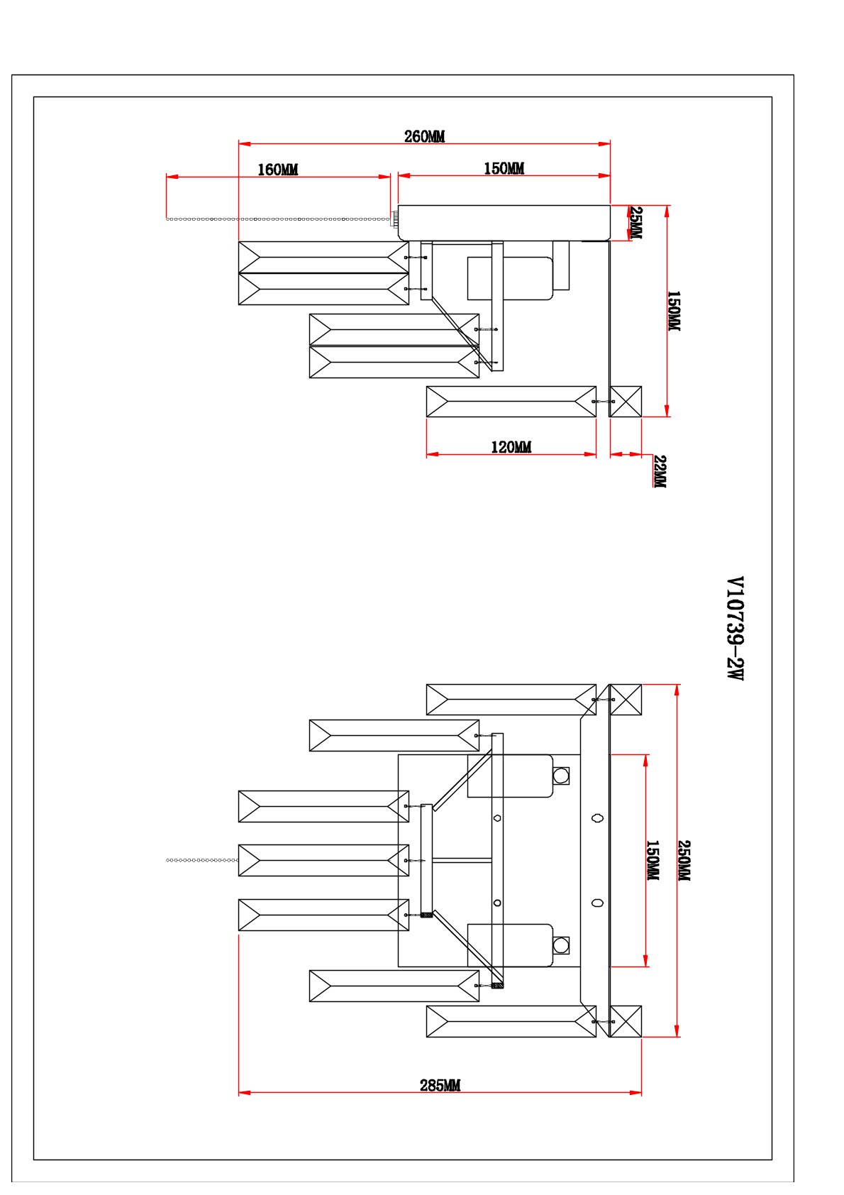 Бра V10739-2W Crystal