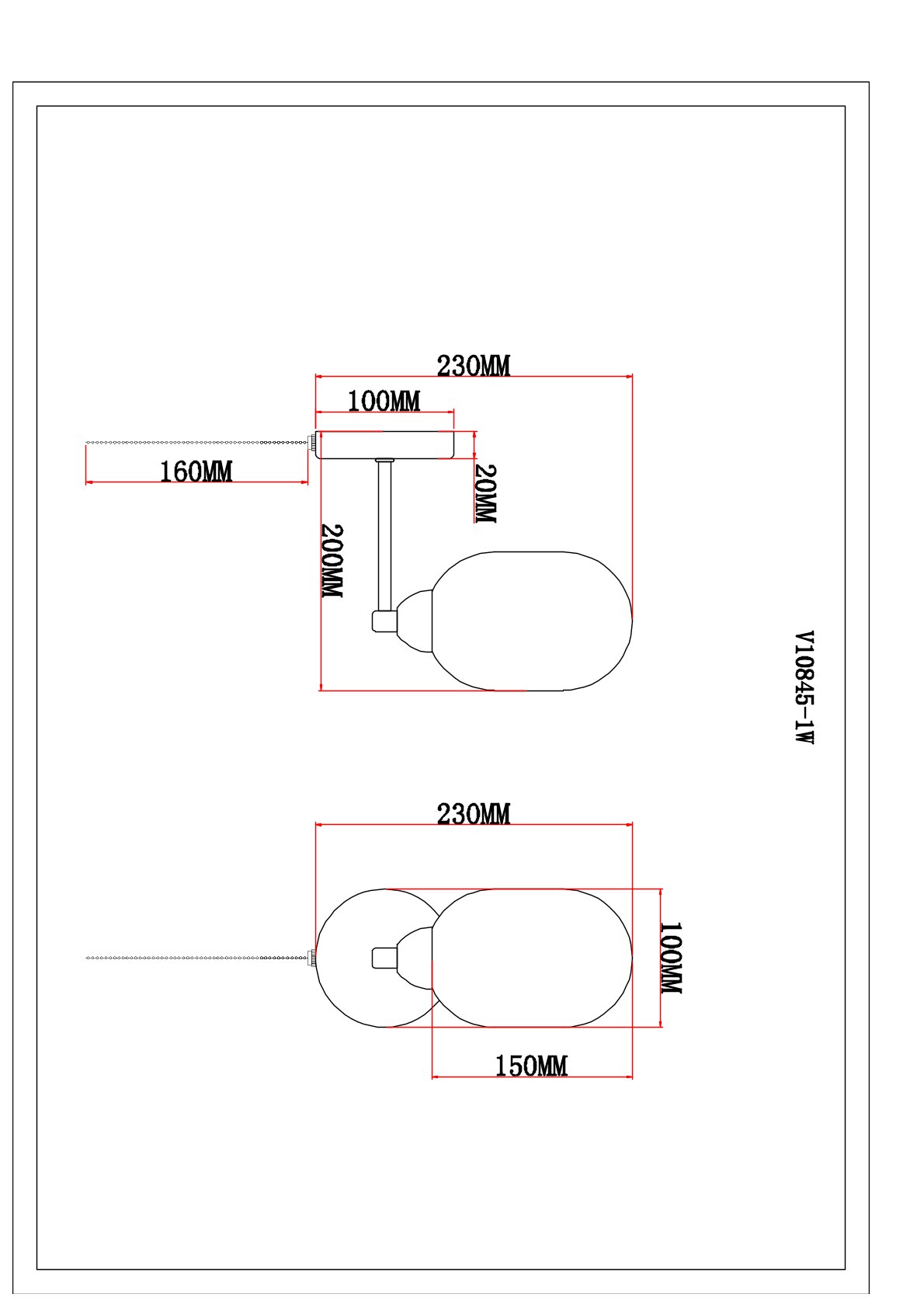 Бра V10845-1W Gracy