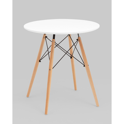 Стол круглый Eames DSW NEW D70 белый