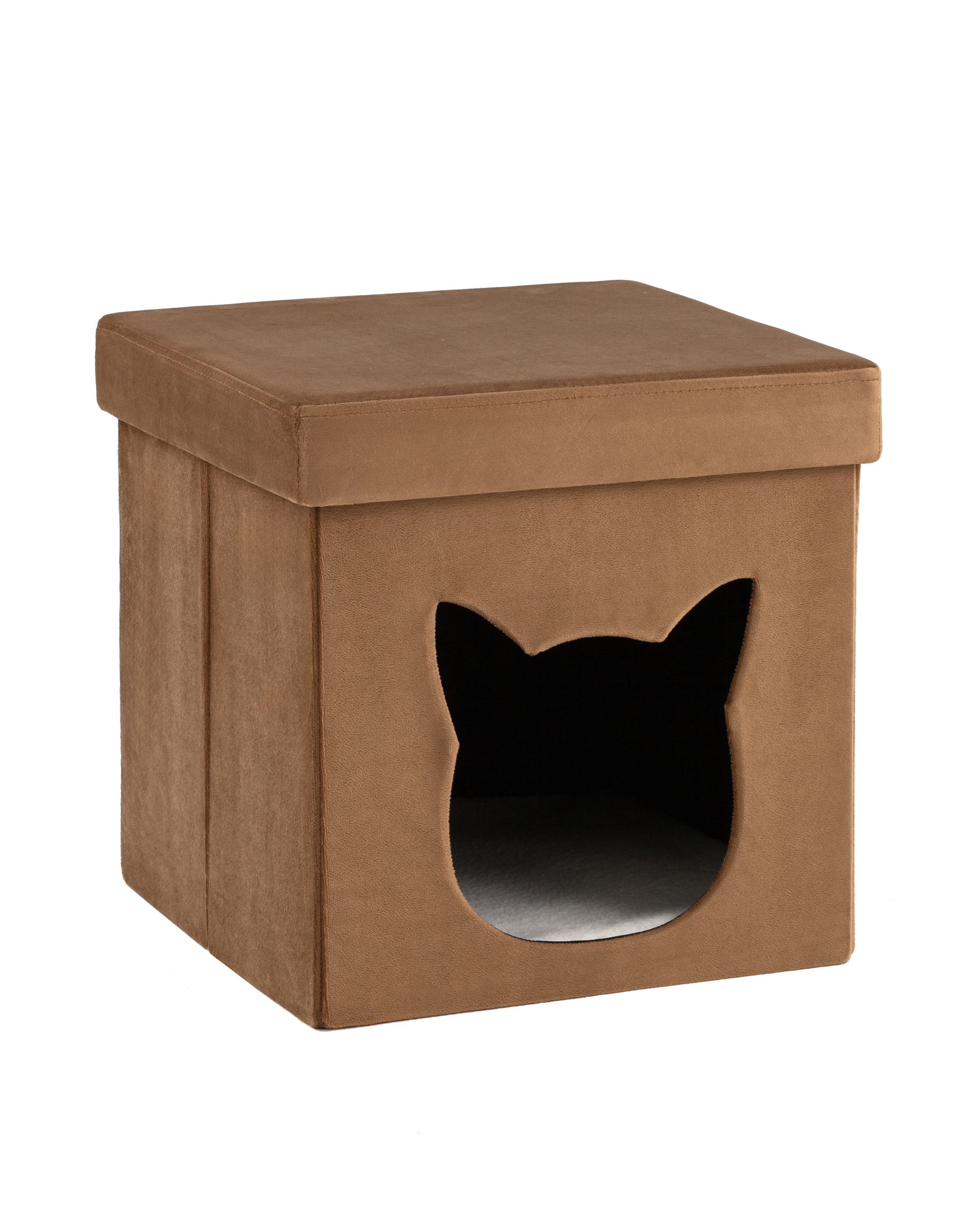Пуф складной с ящиком Store Pet коричневый