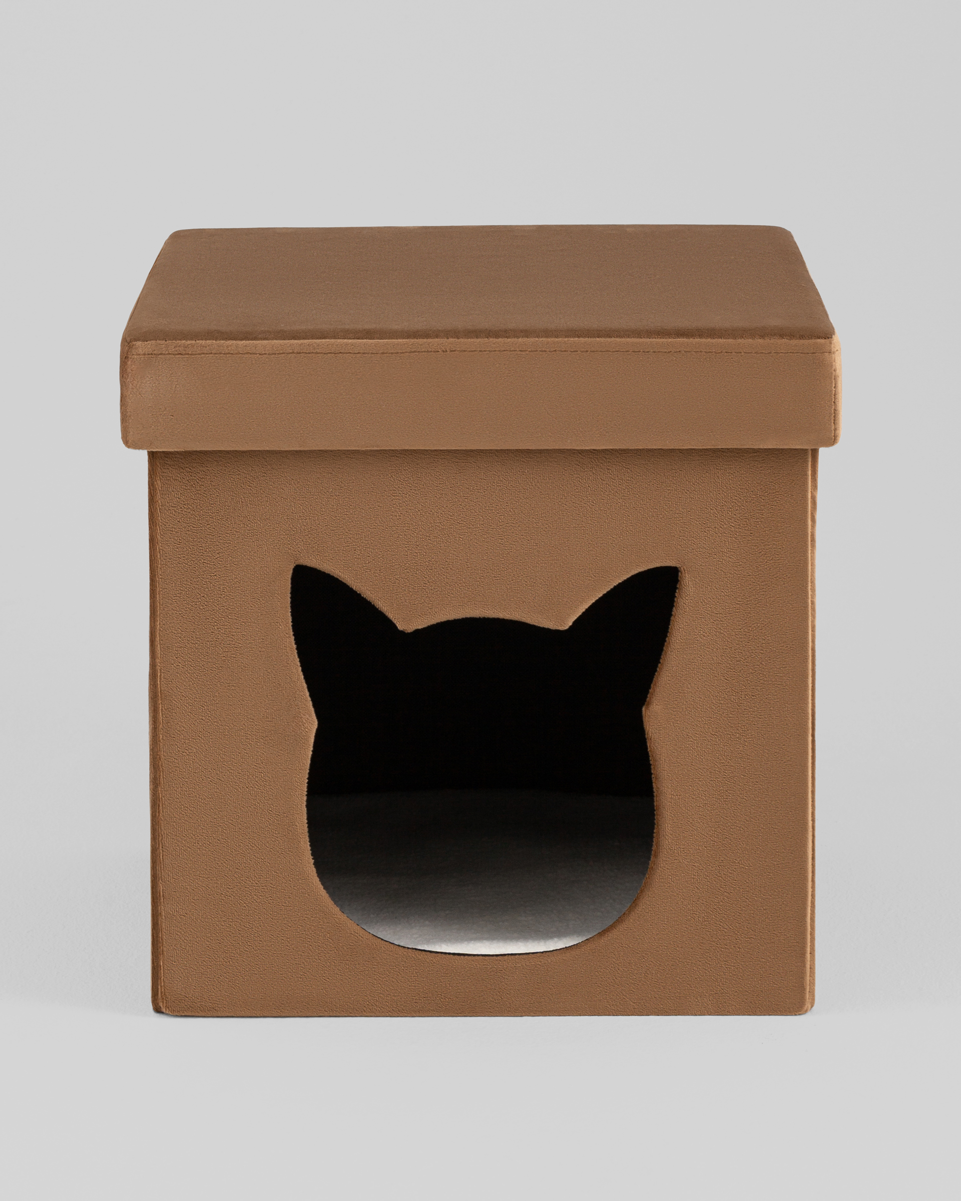 Пуф складной с ящиком Store Pet коричневый