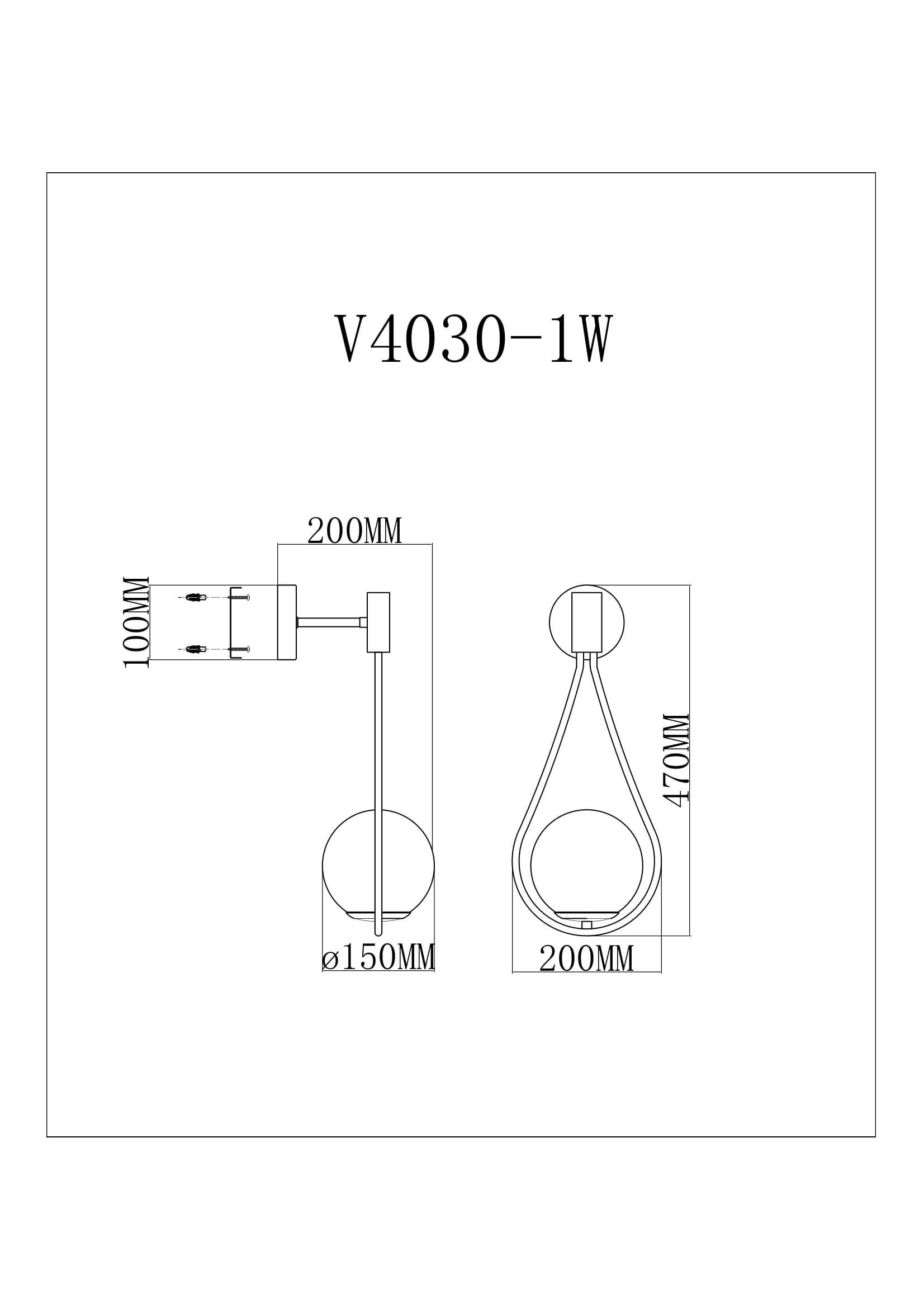 Светильник настенный V11573-1W Barocco