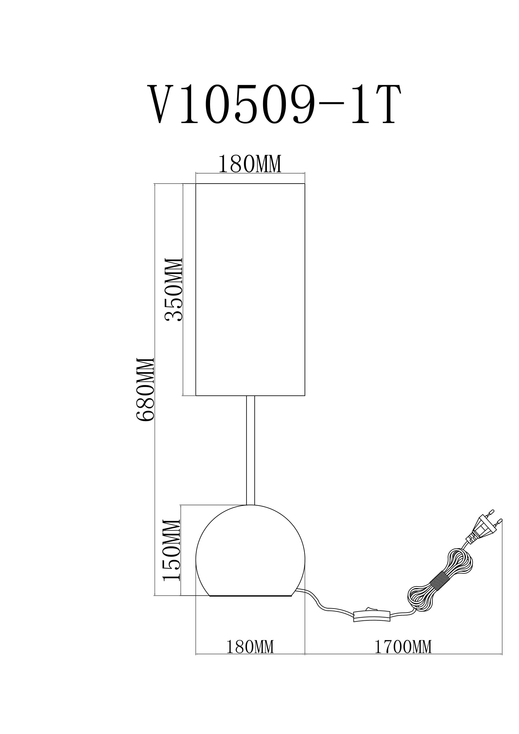 Лампа настольная V11589-1T Flint