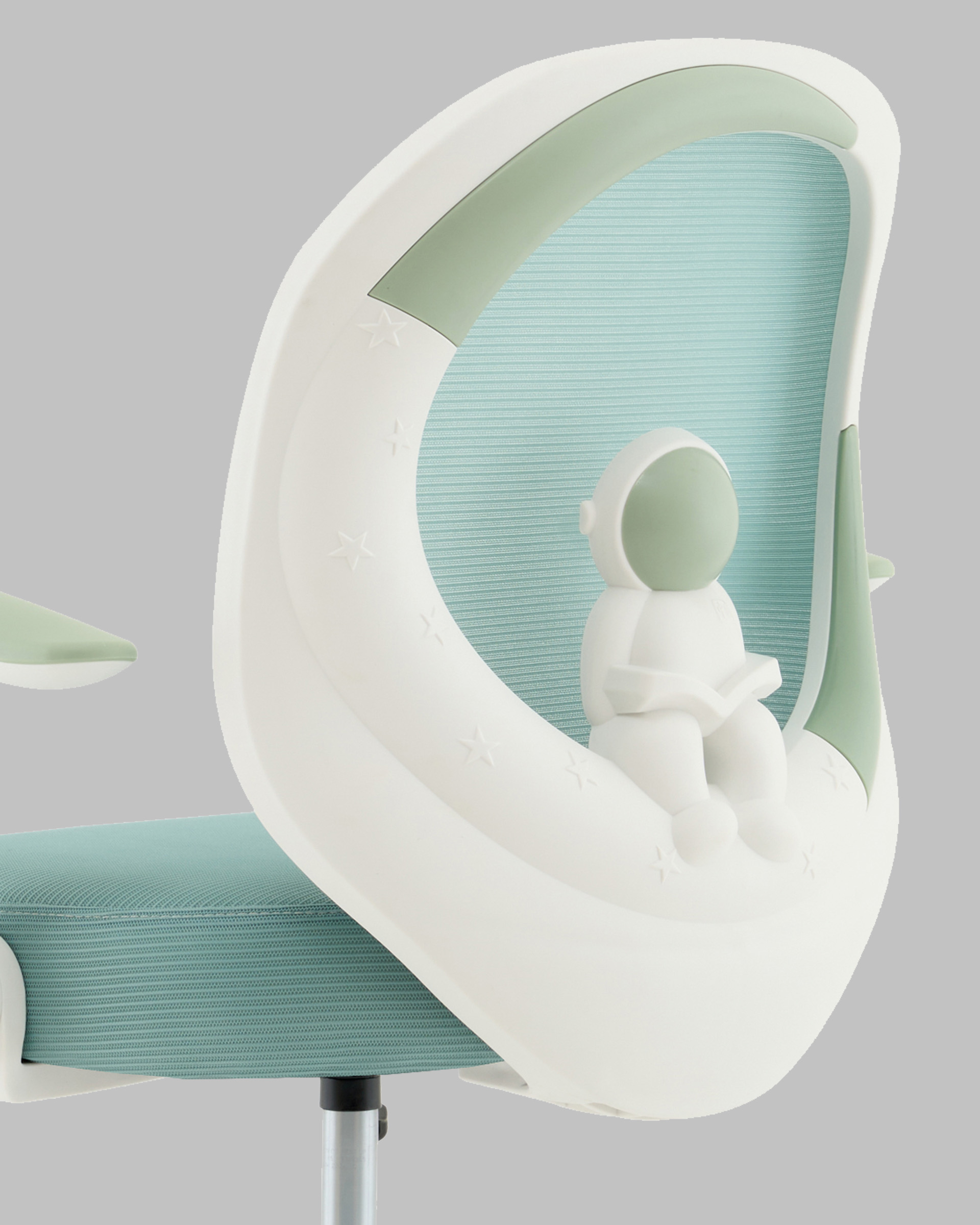 Кресло компьютерное детское Spaceman мятный