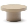Aiguablava Журнальный столик бежевый цементный Ø90 см