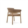 Стул Arinella из акации с натуральной отделкой и бежевой веревкой