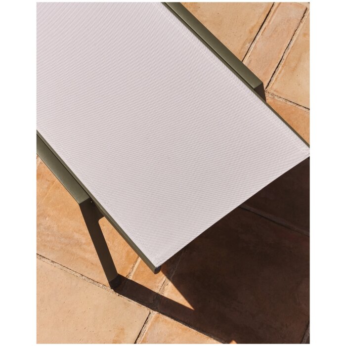 Шезлонг Capraia из зеленого алюминия