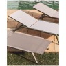 Шезлонг Capraia из бежевого алюминия